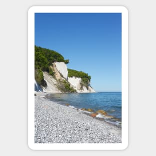 Chalk coast, chalk cliffs, Ruegen Island, Mecklenburg-Western Pomerania, Germany Sticker